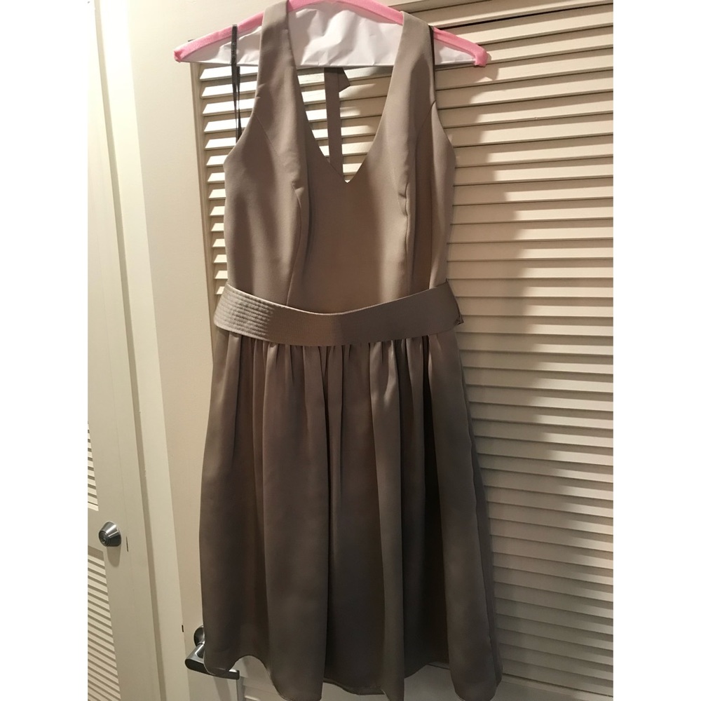 White by Vera Wang Short Halter Bridesmaid Dress